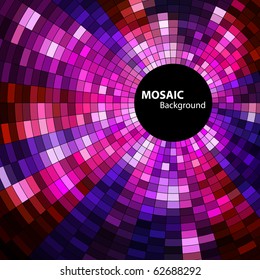 round mosaic banner