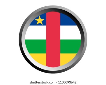 Round National Flag of Central African Republic