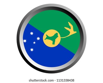 Round National Flag Of Christmas Island