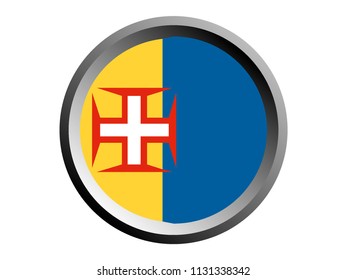Round National Flag Of Madeira