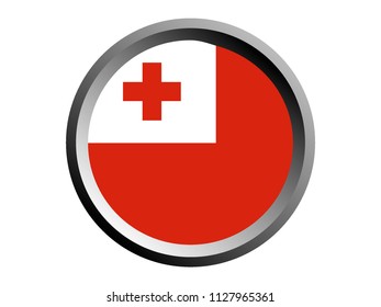 Round National Flag of Tonga