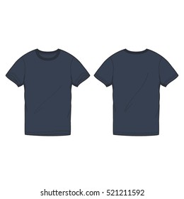 Round Neck Tee Shirt Template