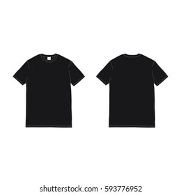 Round neck t-shirt template