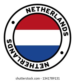 Round Netherlands Flag Clipart