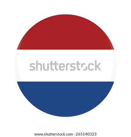 Round Netherlands Flag Vector Icon Isolated Stock Vector ...