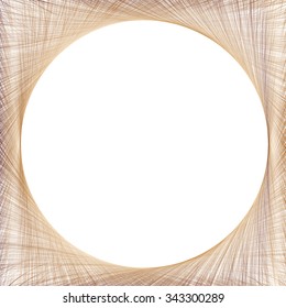  Round Network Frame   - vector illustration 
