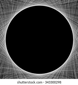  Round Network Frame   - vector illustration 
