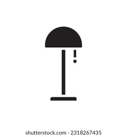 Round Night Lamp Filled Icon Vector Illustration