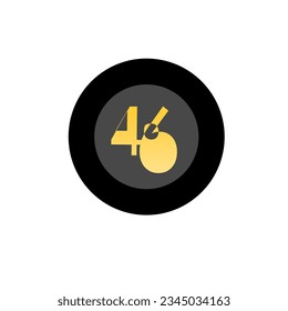 round number four six logo 