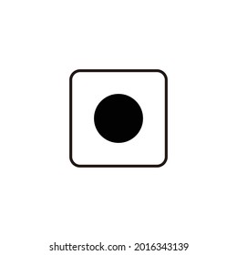 round object without corners icon, round object icon vector symbol illustration