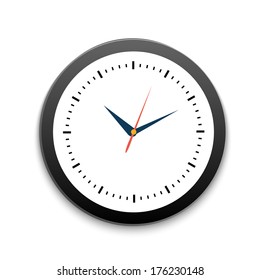 Round office clock
