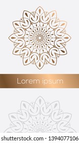 Round oriental mandala design vector elements.