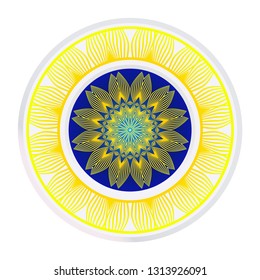 Round Ornament. Decorative Floral Pattern. Vector Illustration. For Interior Design, Printing, Wallpaper.
