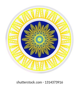 Round Ornament. Decorative Floral Pattern. Vector Illustration. For Interior Design, Printing, Wallpaper.