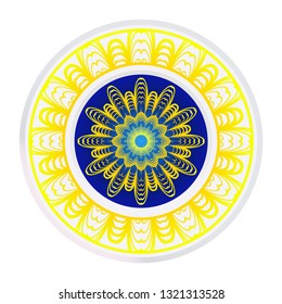 Round Ornament. Decorative Floral Pattern. Vector Illustration. For Interior Design, Printing, Wallpaper.