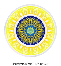 Round Ornament. Decorative Floral Pattern. Vector Illustration. For Interior Design, Printing, Wallpaper.