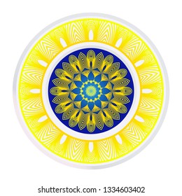 Round Ornament. Decorative Floral Pattern. Vector Illustration. For Interior Design, Printing, Wallpaper.