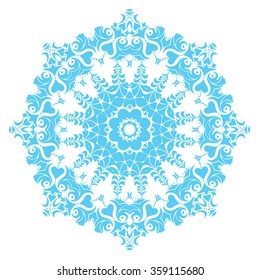 Round ornament. Ethnic mandala. Vector art