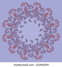 round ornament "Evening in Provence"