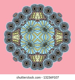 Round ornament / Geometric circle ornament