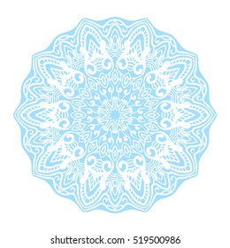 Round ornament Isolated design element Vector illustration