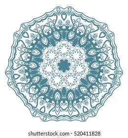 Round ornament Isolated design element Vector illustration