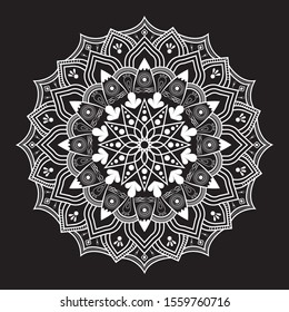 Round Ornament Mandala Design Vector