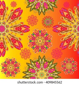 Round ornament, mandala, ethnic decorative element, boho style, zentangle. Black and white. flyers, postcards, prints, mugs, t-shirts, textile, wrapping. Vector Ethnic Oriental Circle Ornament.