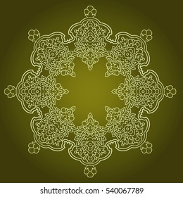 Round Ornament Mandala Pattern. Element for design