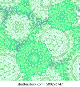 round ornament. Mandala seamless pattern. Vector illustration.