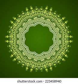 Round Ornament Pattern. 