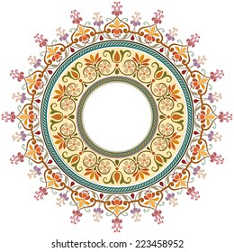 Round Ornament Pattern. 