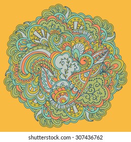 Round Ornament Pattern,  