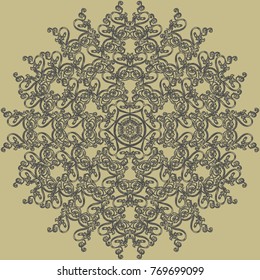 round ornament pattern. Arabic, Islamic, Oriental style. Vector illustration for greeting card, greeting card, invitation, poster, banner. decorative element