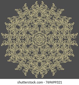 round ornament pattern. Arabic, Islamic, Oriental style. Vector illustration for greeting card, greeting card, invitation, poster, banner. decorative element