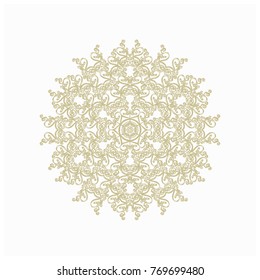 round ornament pattern. Arabic, Islamic, Oriental style. Vector illustration for greeting card, greeting card, invitation, poster, banner. decorative element