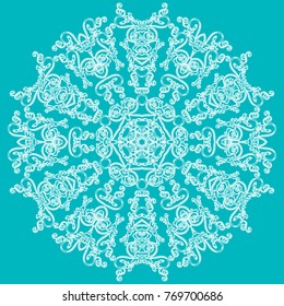 round ornament pattern. Arabic, Islamic, Oriental style. Vector illustration for greeting card, greeting card, invitation, poster, banner. decorative element