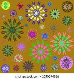Round Ornament Pattern. Perfect cards for for decoration holiday cards, background and sites, design, birthday and other kaleidoscope, yoga, medallion, india, islam, arabic style, ottoman motifs