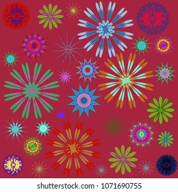 Round Ornament Pattern. Perfect cards for for decoration holiday cards, background and sites, design, birthday and other kaleidoscope, yoga, medallion, india, islam, arabic style, ottoman motifs