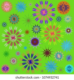 Round Ornament Pattern. Perfect cards for for decoration holiday cards, background and sites, design, birthday and other kaleidoscope, yoga, medallion, india, islam, arabic style, ottoman motifs