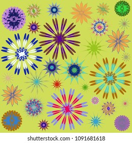 Round Ornament Pattern. Perfect cards for for decoration holiday cards, background and sites, design, birthday and other kaleidoscope, yoga, medallion, india, islam, arabic style, ottoman motifs