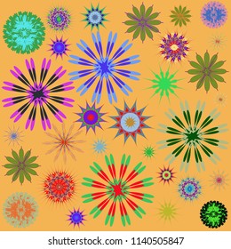 Round Ornament Pattern. Perfect cards for for decoration holiday cards, background and sites, design, birthday and other kaleidoscope, yoga, medallion, india, islam, arabic style, ottoman motifs