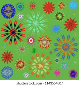Round Ornament Pattern. Perfect cards for for decoration holiday cards, background and sites, design, birthday and other kaleidoscope, yoga, medallion, india, islam, arabic style, ottoman motifs