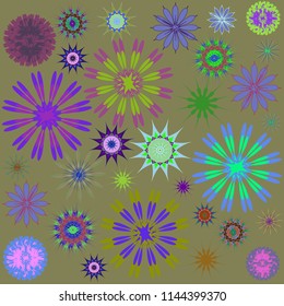 Round Ornament Pattern. Perfect cards for for decoration holiday cards, background and sites, design, birthday and other kaleidoscope, yoga, medallion, india, islam, arabic style, ottoman motifs