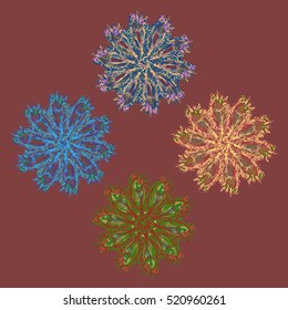 Round Ornament Pattern. Perfect cards for for decoration holiday cards, background and sites, design, birthday and other kaleidoscope, yoga, medallion, india, islam, arabic style, ottoman motifs