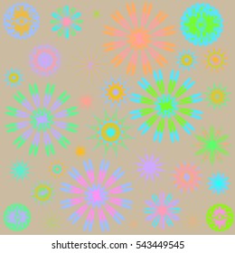 Round Ornament Pattern. Perfect cards for for decoration holiday cards, background and sites, design, birthday and other kaleidoscope, yoga, medallion, india, islam, arabic style, ottoman motifs