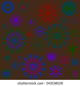 Round Ornament Pattern. Perfect cards for for decoration holiday cards, background and sites, design, birthday and other kaleidoscope, yoga, medallion, india, islam, arabic style, ottoman motifs