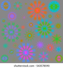 Round Ornament Pattern. Perfect cards for for decoration holiday cards, background and sites, design, birthday and other kaleidoscope, yoga, medallion, india, islam, arabic style, ottoman motifs