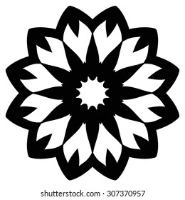 Round Ornament Pattern. Vintage decorative elements.