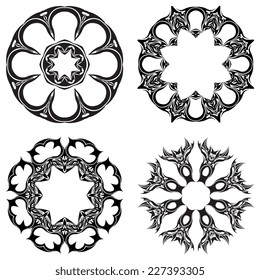 Round ornament. Vector illustration